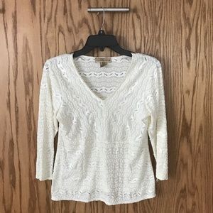 White lace top!